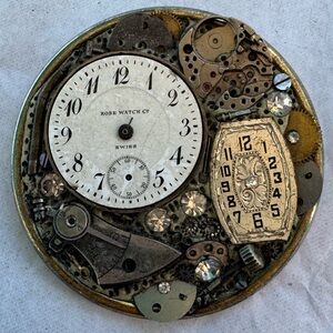 Vintage-Inspired Steampunk Wall Clock Decor